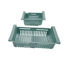 2pcs Retractable Fridge Drawer Organizers Refrigerator Vegetable Fruit Storage