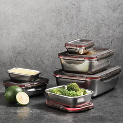 Leak-proof Stainless Steel Food Storage Containers