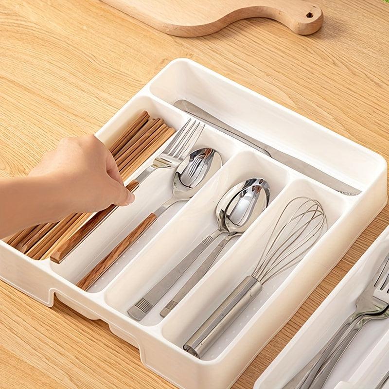 Antimicrobial Large Silverware Tray Kitchen Drawer Organizer