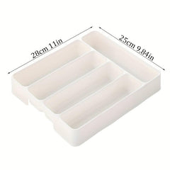 Antimicrobial Large Silverware Tray Kitchen Drawer Organizer