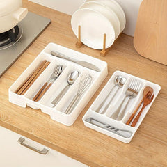 Antimicrobial Large Silverware Tray Kitchen Drawer Organizer