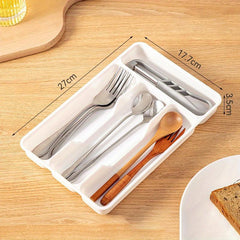 Antimicrobial Large Silverware Tray Kitchen Drawer Organizer