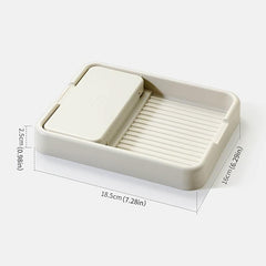 Pot Lid Holder w/ Tray Countertop Spoon Rest Heat Resistant Cover Holder