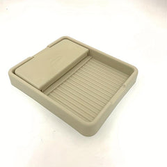 Pot Lid Holder w/ Tray Countertop Spoon Rest Heat Resistant Cover Holder