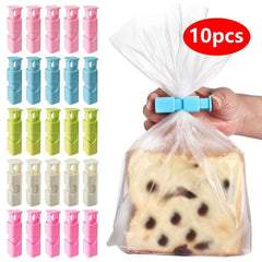 10pcs Sealing Clips Food Preservation Bag Clip Snack Fresh Food Storage