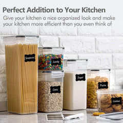 7pcs Airtight Food Storage Containers Set For Kitchen & Pantry Organization