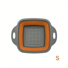 Silicone Foldable Strainer Basket for Vegetables and Fruits
