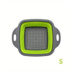 Silicone Foldable Strainer Basket for Vegetables and Fruits