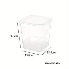 Transparent Refrigerator Storage Box for Food Freshness and Organization