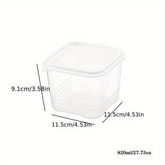 Transparent Refrigerator Storage Box for Food Freshness and Organization