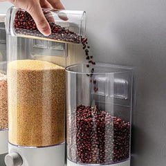 Wall Mounted Press Out Measuring Food Jar