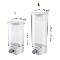Wall Mounted Press Out Measuring Food Jar