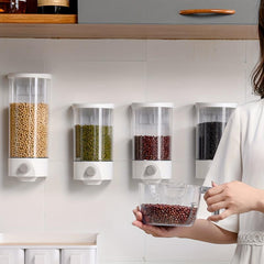 Wall Mounted Press Out Measuring Food Jar