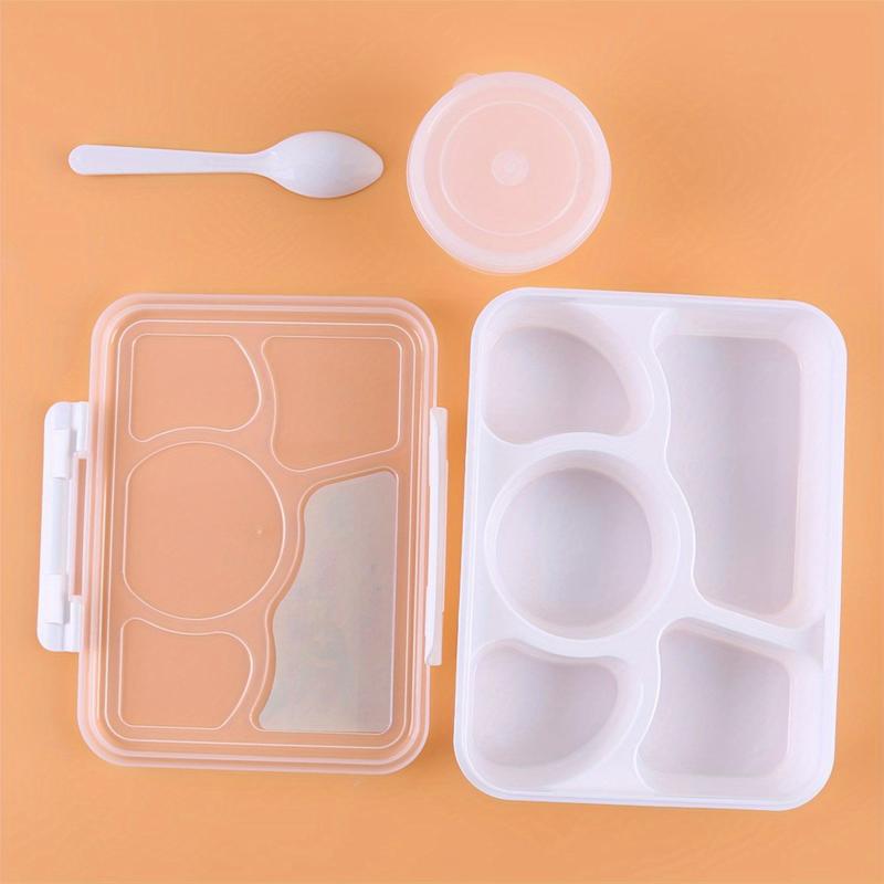 5-Compartment Leakproof Lunch Box for Office Workers