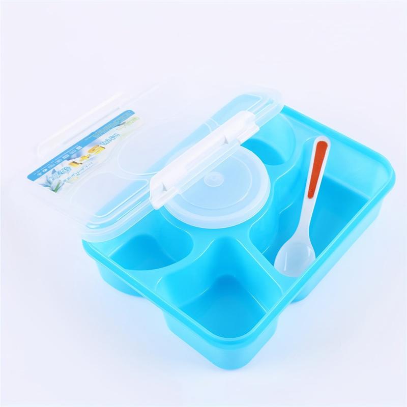 5-Compartment Leakproof Lunch Box for Office Workers