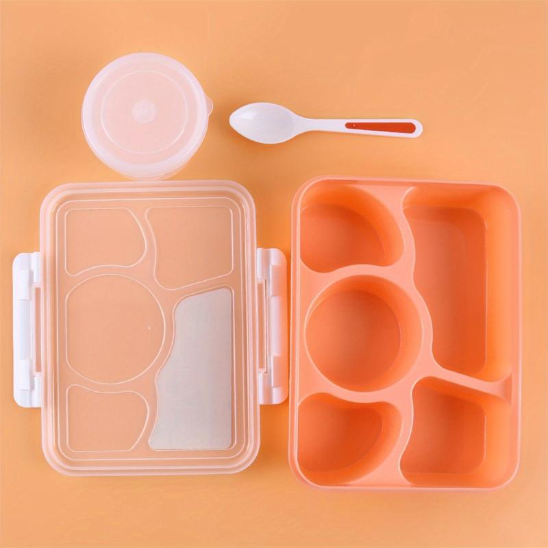 5-Compartment Leakproof Lunch Box for Office Workers