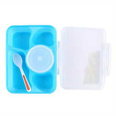 5-Compartment Leakproof Lunch Box for Office Workers
