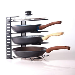 1pc Retractable Pot Lid Rack Shelf 8 Layer Pot Storage Rack