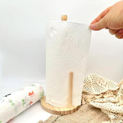 Bamboo Wood Paper Towel Holder - Stylish and Durable