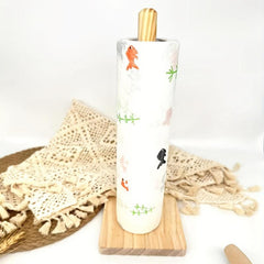 Bamboo Wood Paper Towel Holder - Stylish and Durable