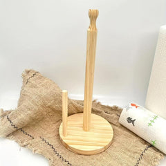 Bamboo Wood Paper Towel Holder - Stylish and Durable