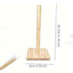 Bamboo Wood Paper Towel Holder - Stylish and Durable