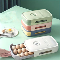 Kitchen Egg Storage Box with Lid Drawer Style