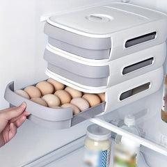 Kitchen Egg Storage Box with Lid Drawer Style