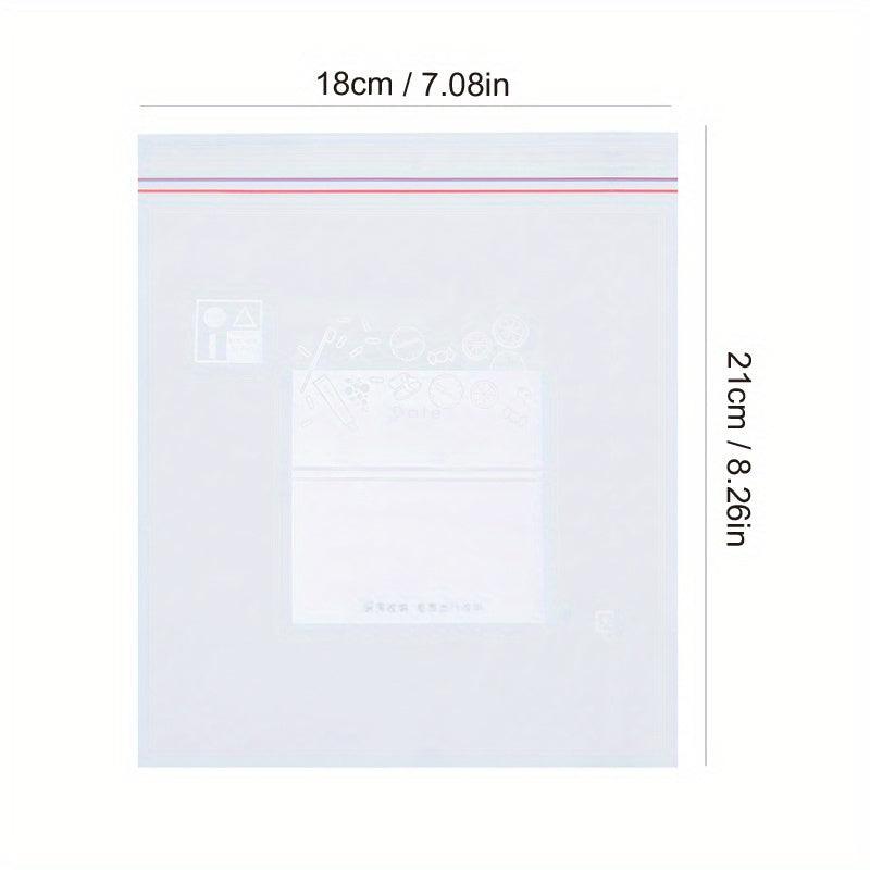 30pcs Double Sealing Strip Airtight Food Storage Bags Transparent Storage Bag