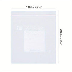 30pcs Double Sealing Strip Airtight Food Storage Bags Transparent Storage Bag