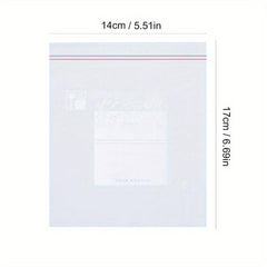30pcs Double Sealing Strip Airtight Food Storage Bags Transparent Storage Bag