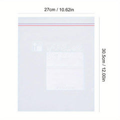 30pcs Double Sealing Strip Airtight Food Storage Bags Transparent Storage Bag