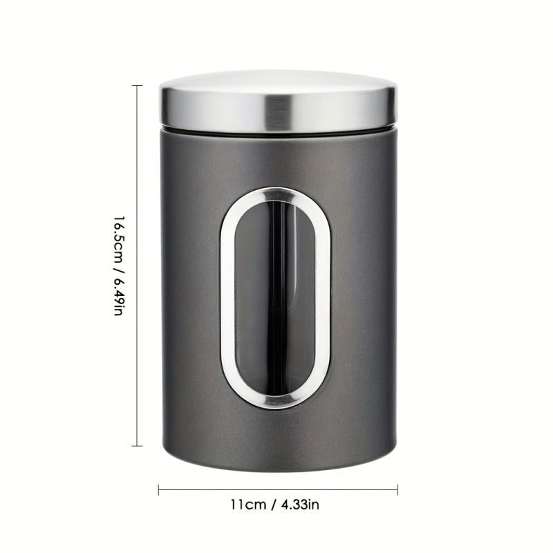 3pcs Food Storage Containers With Lids Tea Nuts Candy Grain Coffee Beans