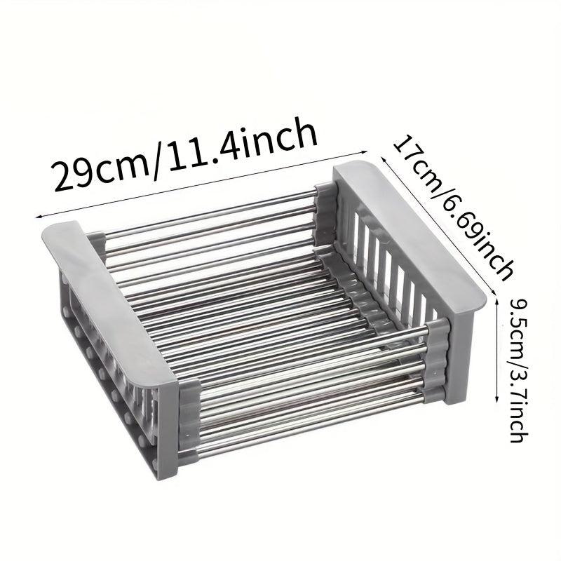 Adjustable Dish Drainer Sink Extendable Colander