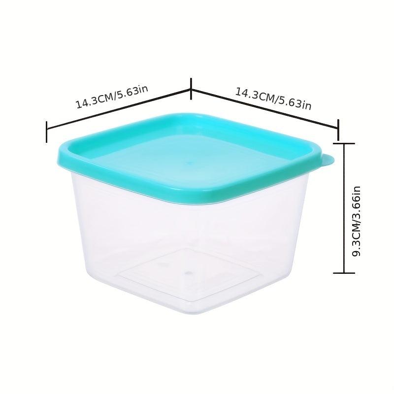Square Food Storage Set with Lids 6PCS 1000ML