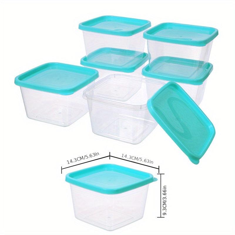 Square Food Storage Set with Lids 6PCS 1000ML