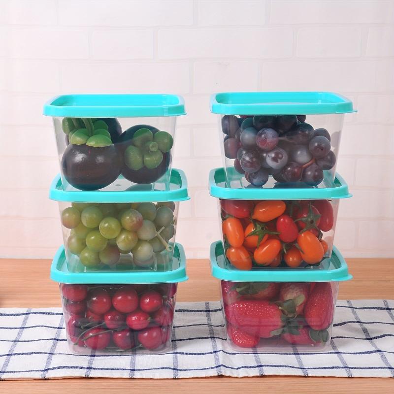 Square Food Storage Set with Lids 6PCS 1000ML