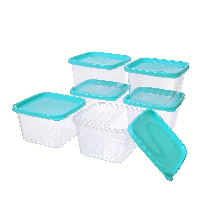 Square Food Storage Set with Lids 6PCS 1000ML