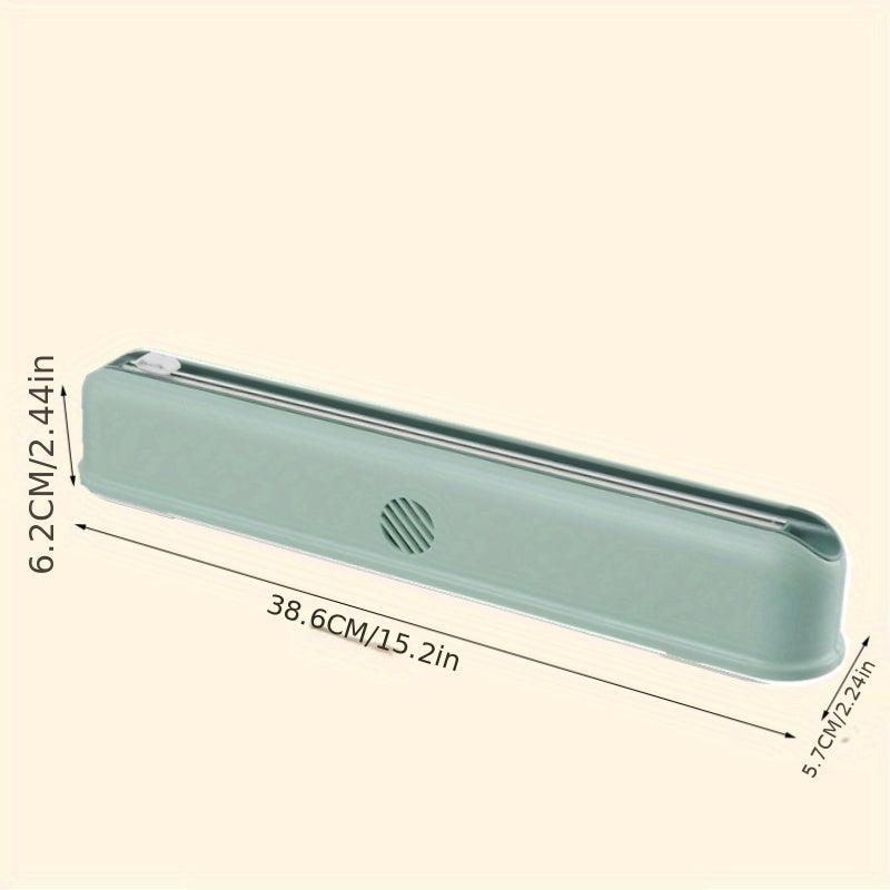Magnetic Wrap Dispenser W/ Slide Cutter Refillable Foil Dispenser