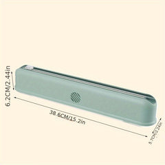 Magnetic Wrap Dispenser W/ Slide Cutter Refillable Foil Dispenser