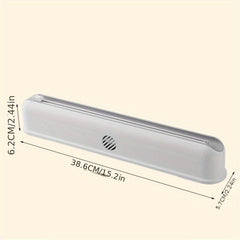 Magnetic Wrap Dispenser W/ Slide Cutter Refillable Foil Dispenser