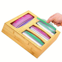 Bamboo Drawer Organizer Storage Box
