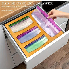 Bamboo Drawer Organizer Storage Box