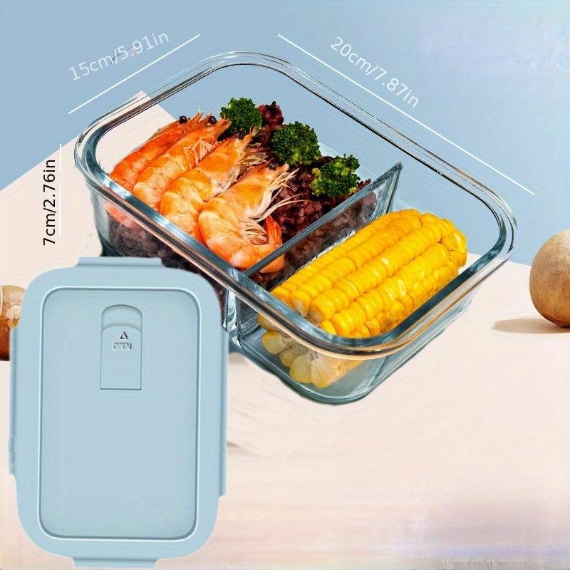 Glass Lunch Box with Microwave Oven Heating - Special Bowl Lunch Meal Box Set