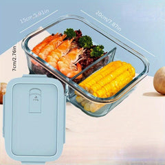 Glass Lunch Box with Microwave Oven Heating - Special Bowl Lunch Meal Box Set