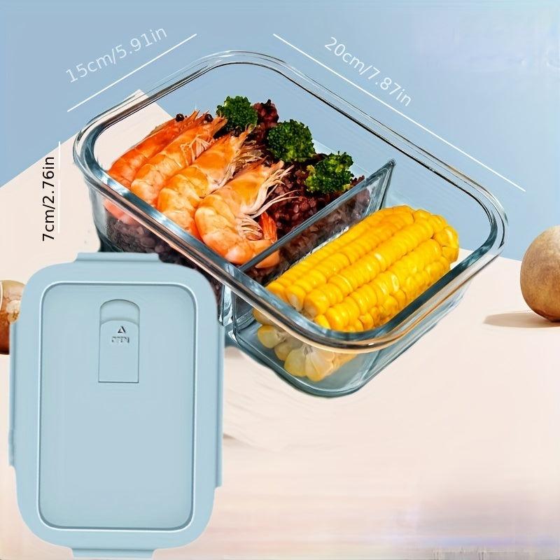 Glass Lunch Box with Microwave Oven Heating - Special Bowl Lunch Meal Box Set