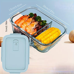 Glass Lunch Box with Microwave Oven Heating - Special Bowl Lunch Meal Box Set