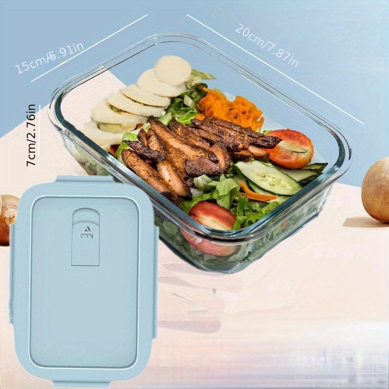 Glass Lunch Box with Microwave Oven Heating - Special Bowl Lunch Meal Box Set