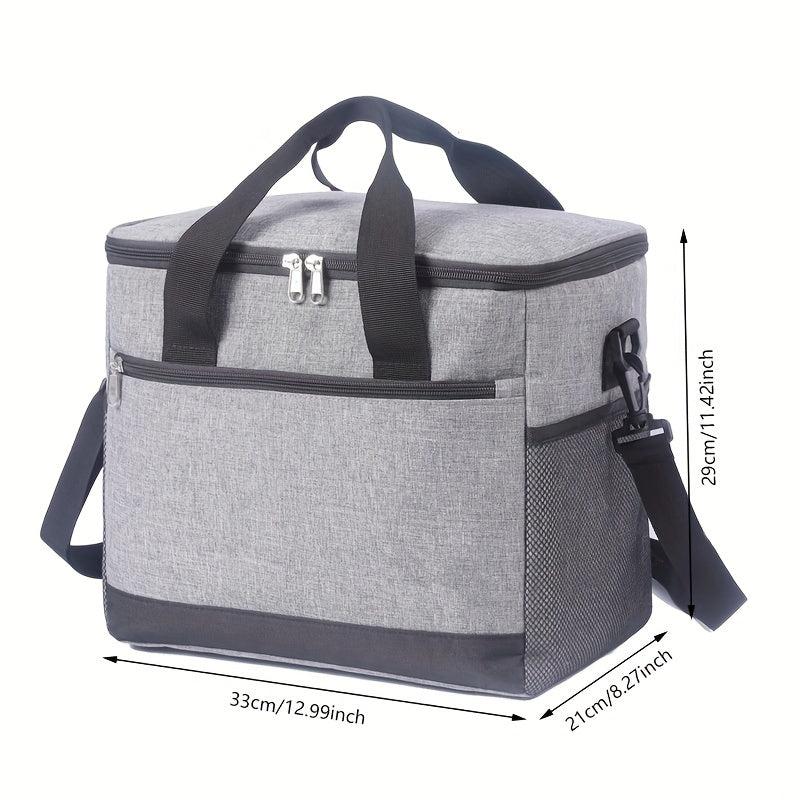 Insulated Lunch Bag Reusable Leakproof Cooler Bag w/ Adjustable Strap
