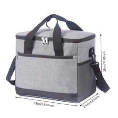 Insulated Lunch Bag Reusable Leakproof Cooler Bag w/ Adjustable Strap